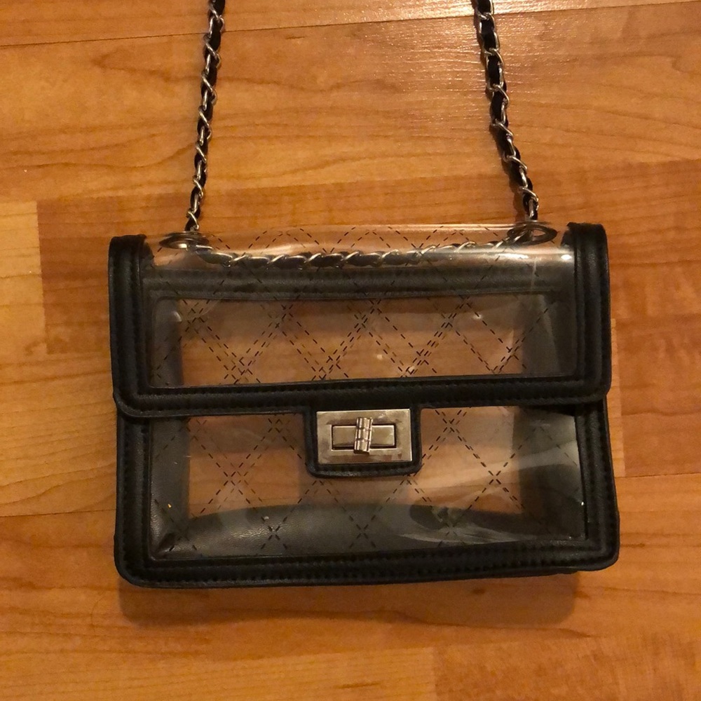 See-through crossbody purse